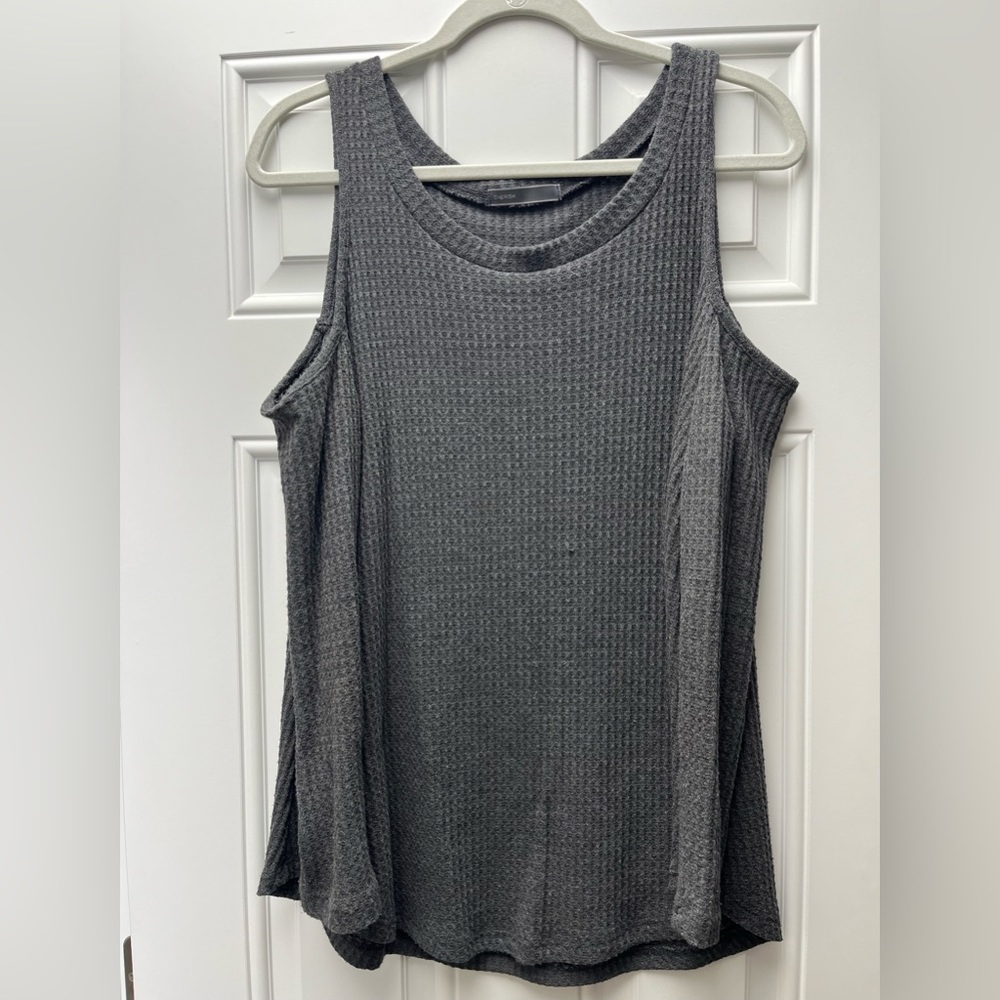 Cherish brand gray cold shoulder top